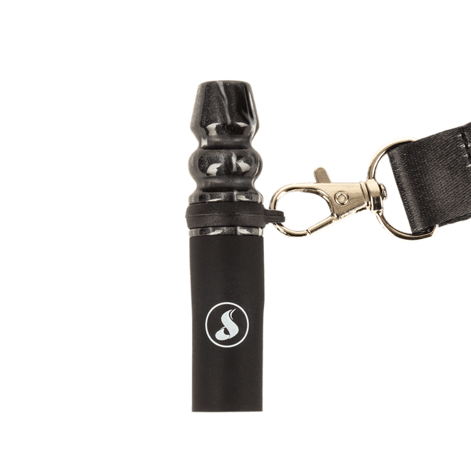 Hookah Mouth Tip with Lanyard - Black Hookah Mouth Tip with Lanyard - Black
