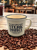 Steak Dance Campfire Ceramic Mug 15oz. Maize