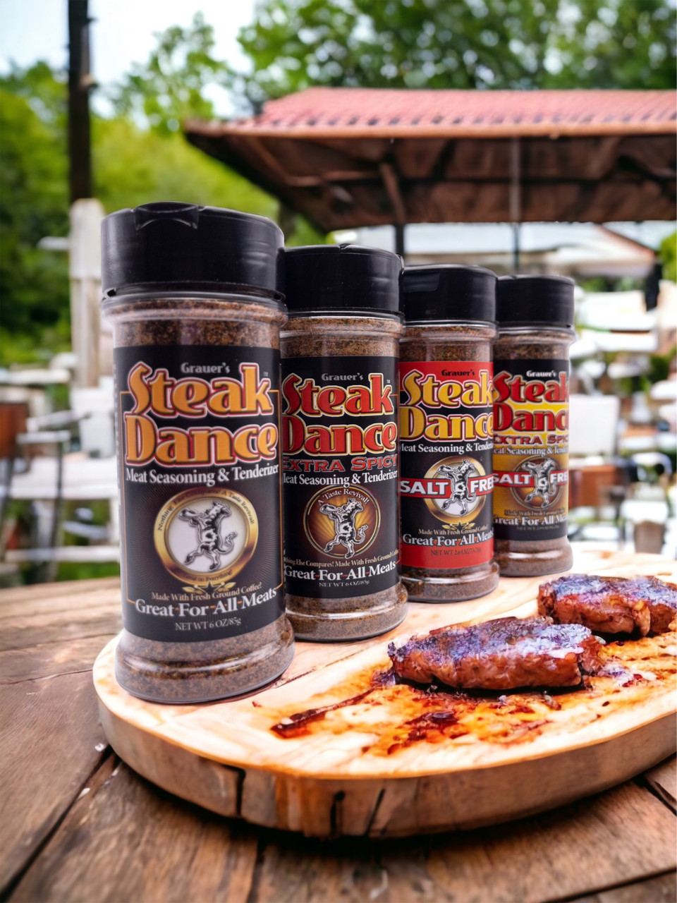 Steak Dance, Extra Spicy, Steak Dance Salt Free and Extra Spicy Salt Free Combo