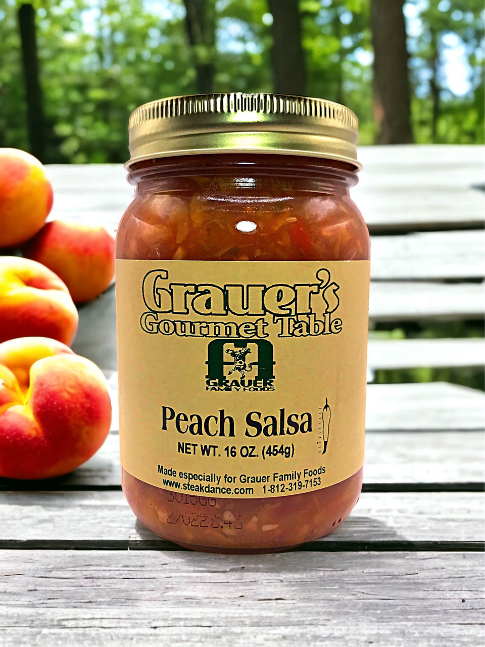 Grauer's Gourmet Table Peach Salsa 16 oz