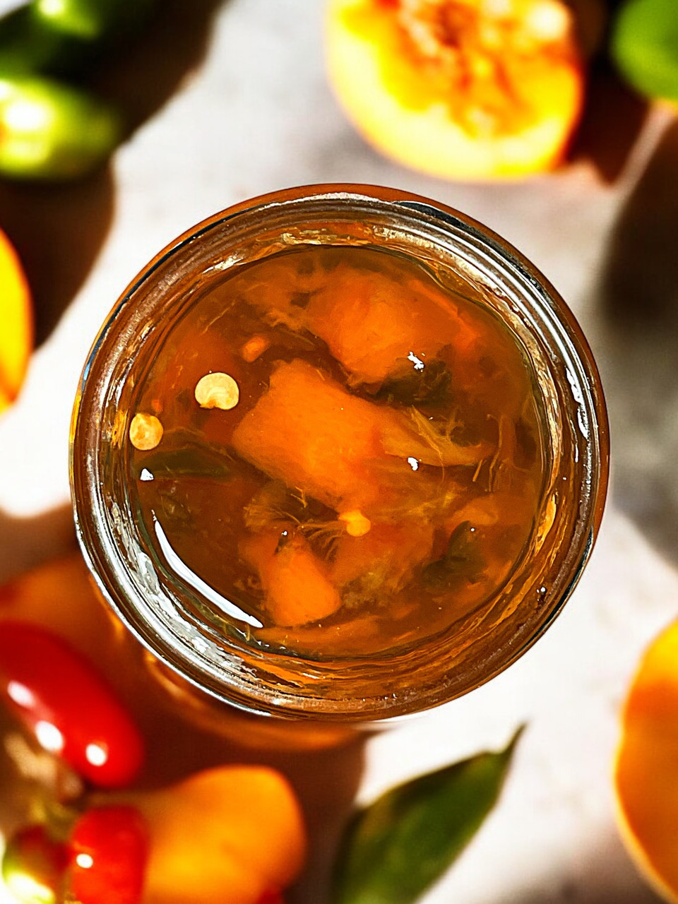 Grauer's Gourmet Table Sunburst Peach Jalapeno Preserves 8 oz