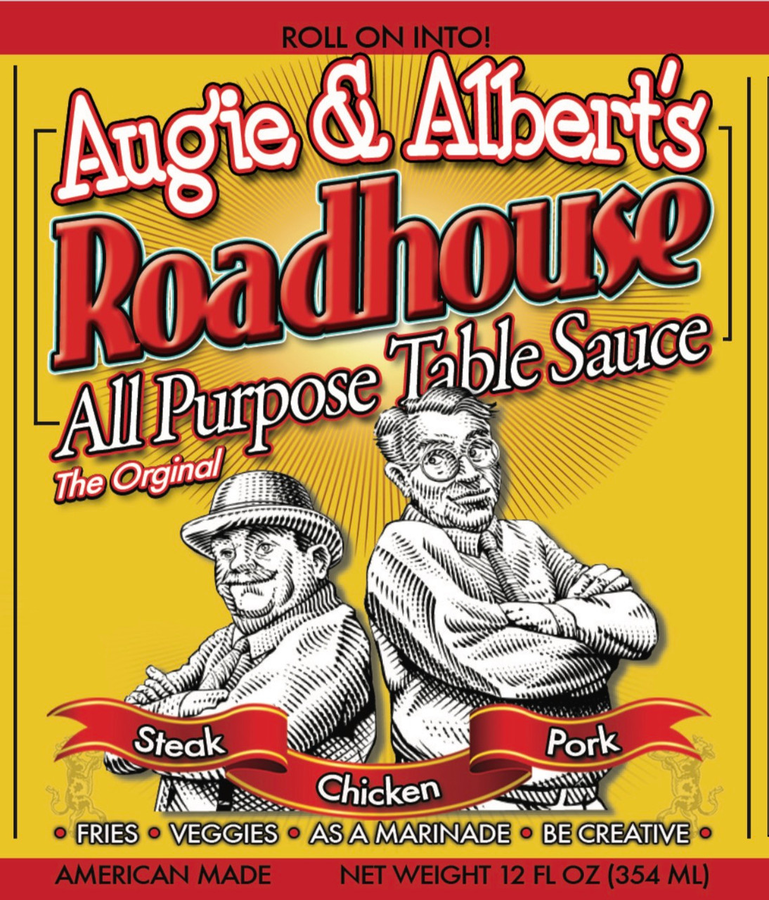 BUY ONE GET THE SECOND AT HALF PRICE! Augie & Albert's Roadhouse All Purpose Table Sauce