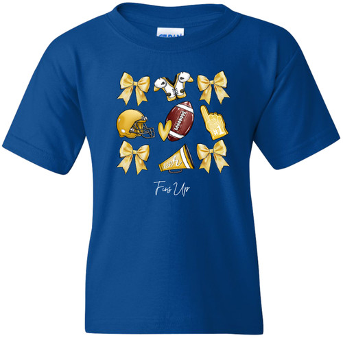 Blue Fins Up YOUTH T shirt