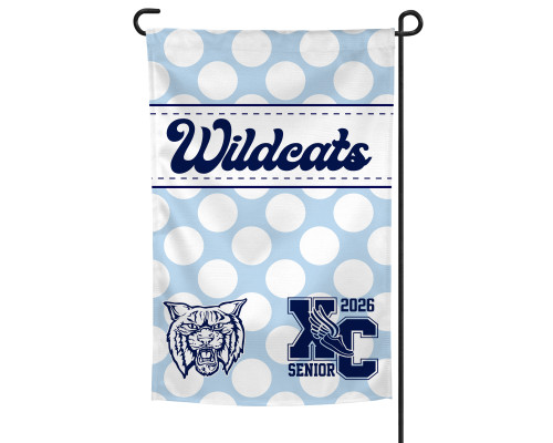 Wildcats Garden Flag - Cross Country