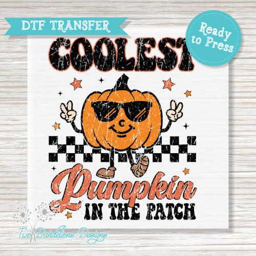 Coolest Pupkin DTF TRANSFER