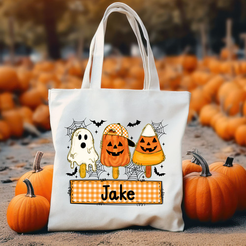 Custom Halloween Popsicle Tote Custom Halloween Popsicle Tote