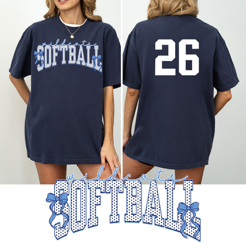 Wildcats Softball Polka Dot t-shirt