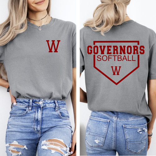 Governors Softball Comfort Color T Shirt