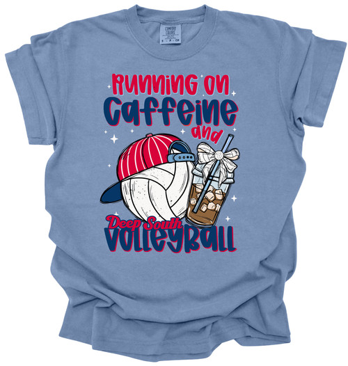 Deep South Volleyball and Caffeine T-Shirt