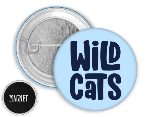 Wildcats BUTTON / MAGNET 2.25"