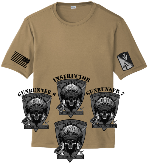 Left Chest BW NO NAME on front of shirt