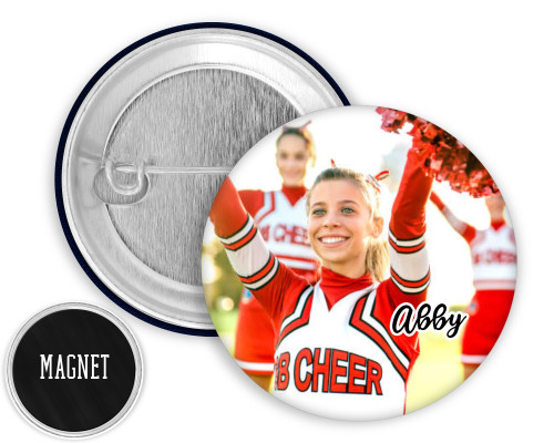 Custom Photo BUTTON or MAGNET