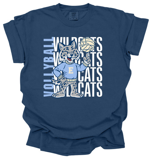 Wildcats Volleyball T Shirt - Youth & Adult Sizes