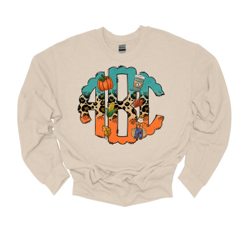 Adult Fall Monogram Sweatshirt