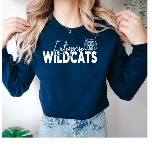 Navy Enterprise Wildcats Sweatshirt