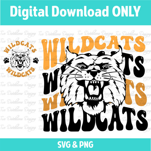 DIGITAL DOWNLOAD Wildcats - Black & Gold