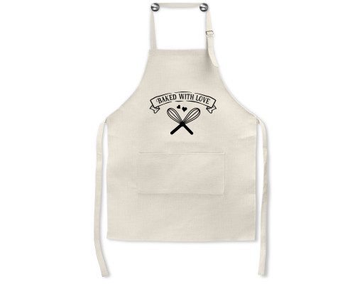 Backed with Love Linen Apron