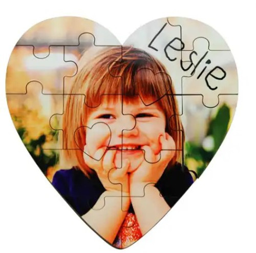 Blank Sublimation Heart Puzzle 16 pc