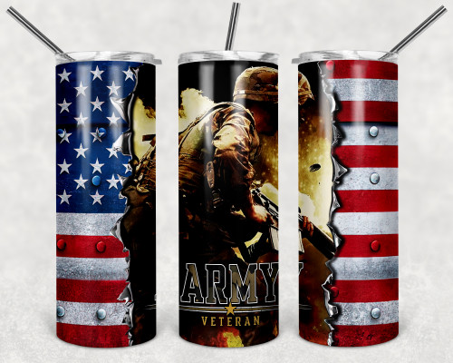 Army Skinny Tumbler