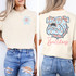 Preppy Bulldog Comfort Color T Shirt
