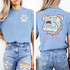 Preppy Bulldog Comfort Color T Shirt