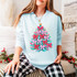 Christmas Bows Long-sleeved Comfort Color