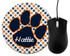 Navy and Orange Personalized Mouse Pad