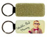 Key Chain - PolyLeather Sublimation - Gold Rectangle