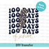 100 days of school Leopard - DTF TRANSFER