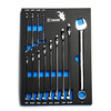 Capri Tools Combination Wrench Set with The Mechanic's Tray, SAE 1/4 to 1-inch, 13-Piece