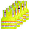 TR Industrial 5-Point Breakaway High Visibility Safety Vest, Type R Class 2, Size XXXL, 5-Pack