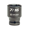 Capri Tools 7/16-Inch Shallow Impact Socket, 1/4-Inch Drive, 6-Point, SAE