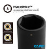Capri Tools 23 mm Deep Impact Socket, 1/2-Inch Drive, 6-Point, Metric