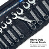 Capri Tools WaveDrive Pro Stubby Combination Wrench Set, 5/16 to 3/4 in., SAE, 8-Piece with Heavy Duty Canvas Pouch