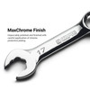 Capri Tools 11 mm WaveDrive Pro Stubby Combination Wrench for Regular and Rounded Bolts