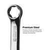 Capri Tools 12 mm WaveDrive Pro Stubby Combination Wrench for Regular and Rounded Bolts