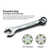 Capri Tools 15 mm WaveDrive Pro Stubby Combination Wrench for Regular and Rounded Bolts
