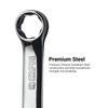 Capri Tools 17 mm WaveDrive Pro Stubby Combination Wrench for Regular and Rounded Bolts