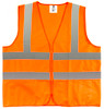 TR Industrial Orange Safety Vest, L, 2 Pockets Knitted