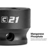 Capri Tools 3/8 in. Drive Stubby Impact Socket Set, Metric, 8 to 22 mm, 15-Piece