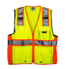 TR Industrial 3M Safety Vest with Pockets and Zipper, Class 2, Size M