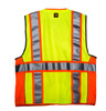 TR Industrial 3M Safety Vest with Pockets and Zipper, Class 2, Size M