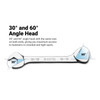 Capri Tools 1/4 in. Angle Open End Wrench, 30° and 60° angles, SAE