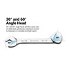 Capri Tools 3/8 in. Angle Open End Wrench, 30° and 60° angles, SAE