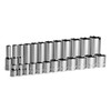 Capri Tools 3/8 in. Drive Shallow and Deep Chrome Socket Set, 6-Point, 5/16 to 1 in., 24-Piece