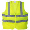 TR Industrial Yellow Mesh High Visibility Reflected Class 2 Safety Vest, No Pockets, Size M