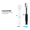 Capri Tools 1/4 in. Drive Fine 90-Tooth Ratchet, Ergonomic Soft Grip