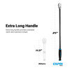 Capri Tools 1/2 in. Drive Fine 90-Tooth Extra Long Ratchet, Ergonomic Soft Grip