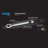 Capri Tools 80-365 Foot Pound Diamond Ergonomic Grip Torque Wrench, 3/4 inch Drive