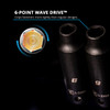 Capri Tools 3/8 in. Drive Shallow Impact Socket Set, Metric, 8 to 22 mm, 15-Piece